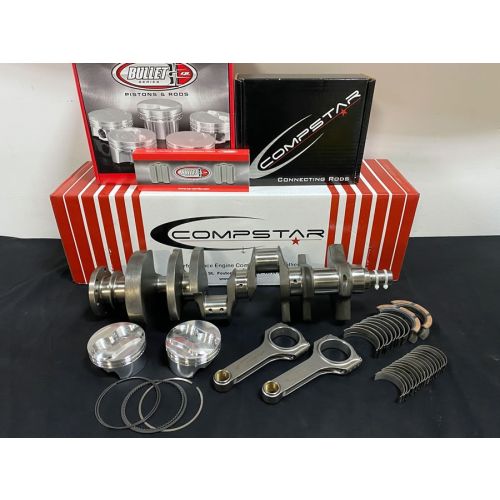Compstar SB Chevy 415/421 Stroker Kit, Balanced Assembly, CP Pistons 13.5:1 Dome