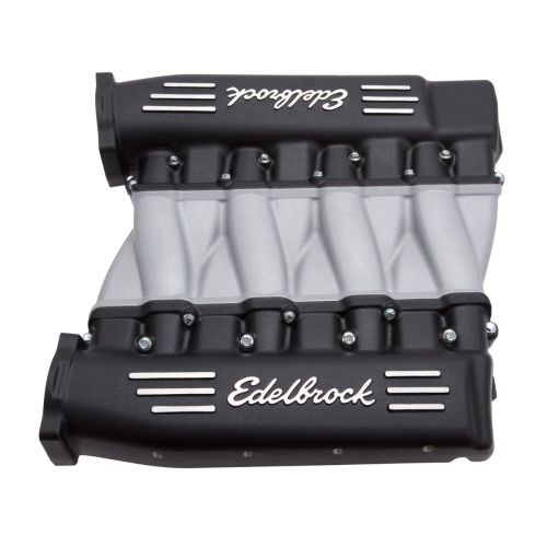 Edelbrock Intake Manifold 71413 Cross-Ram Block Chevy LS3, Black Finish