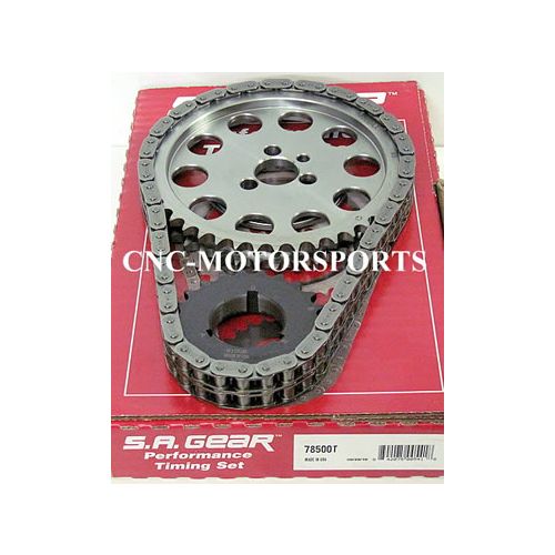 78500TG SA GEAR BILLET STEEL ROLLER TIMING CHAIN SET - W/THRUST BEARING SB Chevy (Timing Chains)