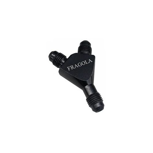 900607BL Fragola 6AN Male Inlet X 4AN Male Outlets - Black