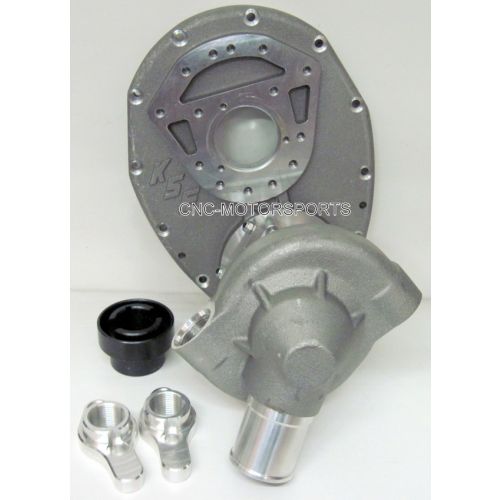 KSD10-11XXX KSE Water Pump and Front Cover Kit - STD Pump - Billet Cover