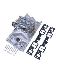Edelbrock 2007 Single-Quad Manifold and Carb Kit for Big-Block Chevy Vortec heads