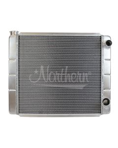 209624 Northern GM RACE PRO ALUMINUM RADIATOR 28" x 19" DOUBLE PASS RIGHT CONNECTIONS