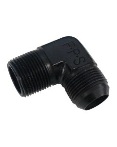 482268BL Fragola -6AN x 1/2" MPT 90 Degree Adapter Black