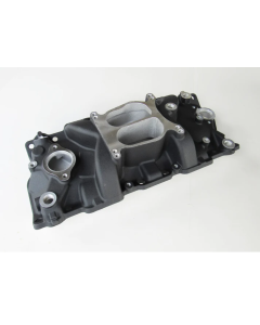 52040 Power+Plus Small Block Chevy V8 Cyclone Aluminum Intake Manifold Black Finish