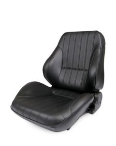 80-1050-51L-Leather PROCAR RALLY LOWBACK SERIES 1050 - BLACK LEATHER LEFT SEAT