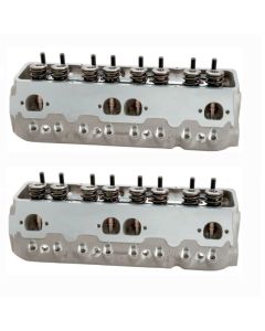 1001002 Brodix Track 1 221 SB Chevy Aluminum Cylinder Heads Assembled (2 heads) 67cc .700 Lift Ti Retainers