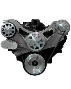 FDS-BBC-304 All American Billet Serpentine Kit, Big Block Chevy, Machined, No A/C & No PS