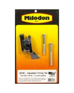 Milodon 65782 Small Block Ford Timing Pointer, 2 O'clock Tab Position
